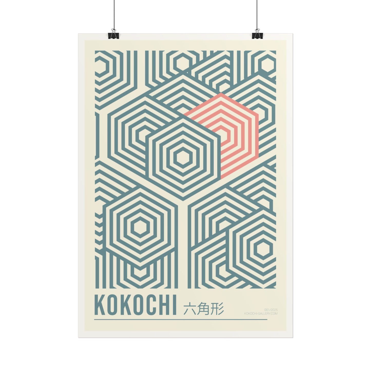 Poster Bauhaus Hexagone